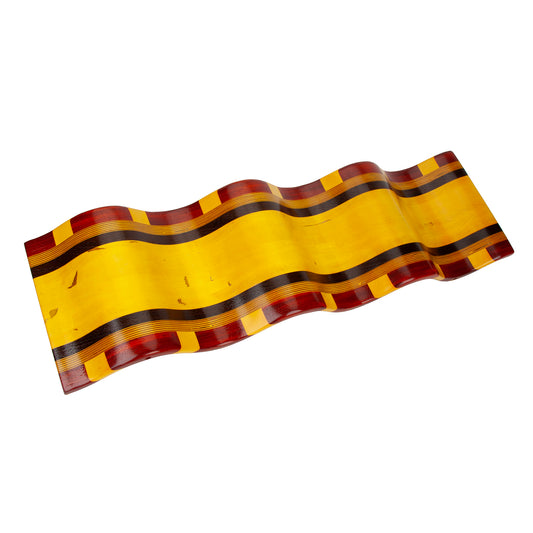 Hardwood Wave Curved Wall Art